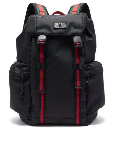 gucci technical backpack|Gucci Web Technical Canvas Backpack .